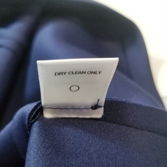 Hunter Bell Women size 6 Navy Blue Cutout Midi Bodycon Dress Sleeveless - Picture 15 of 16